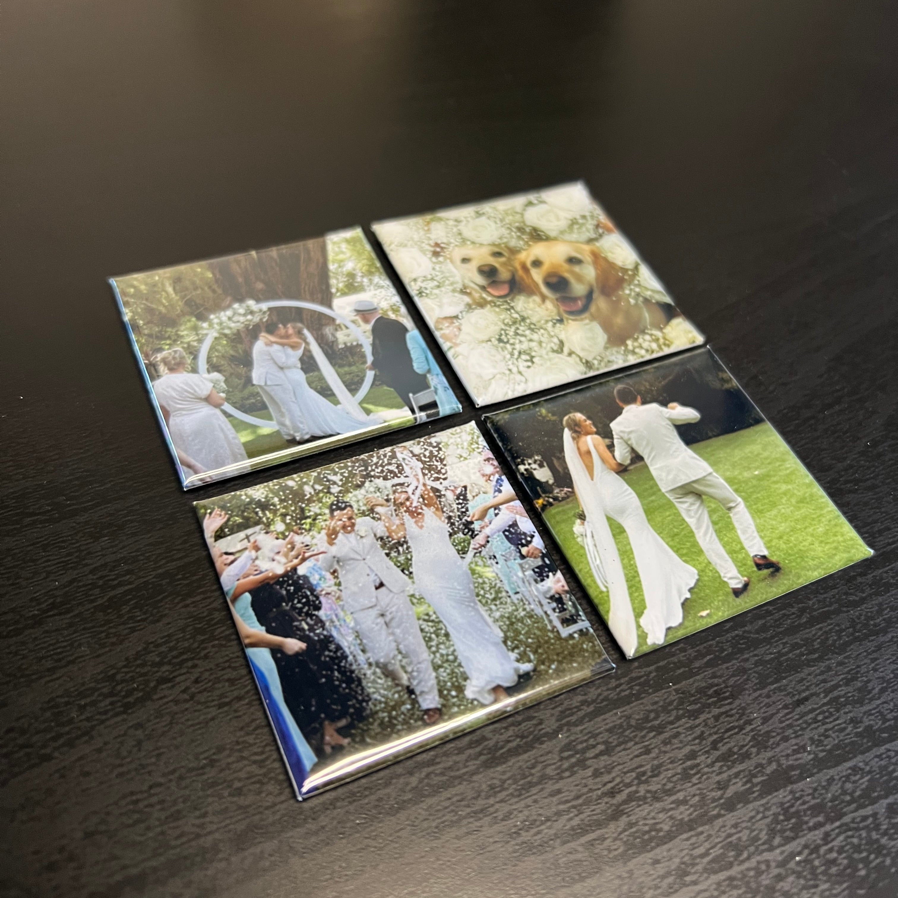 Personalised Photo Magnets - Set of 4